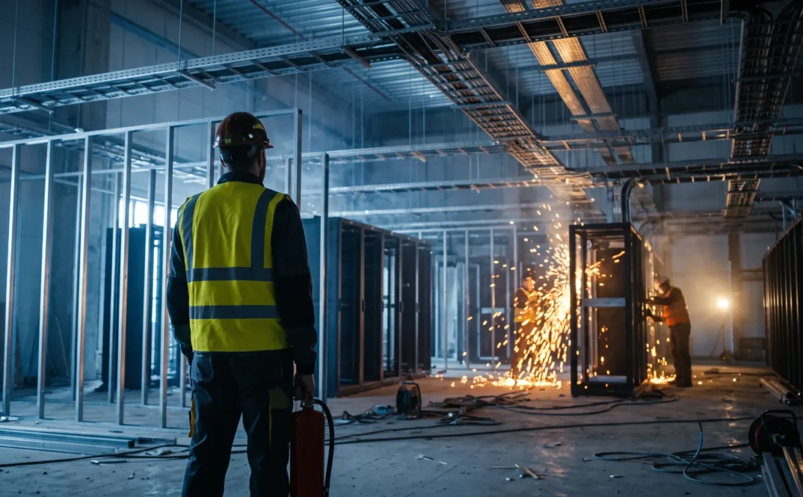 Brandwache bei abgeschalteter BMZ: Was Generalunternehmer beim Data-Hall-Ausbau wissen sollten