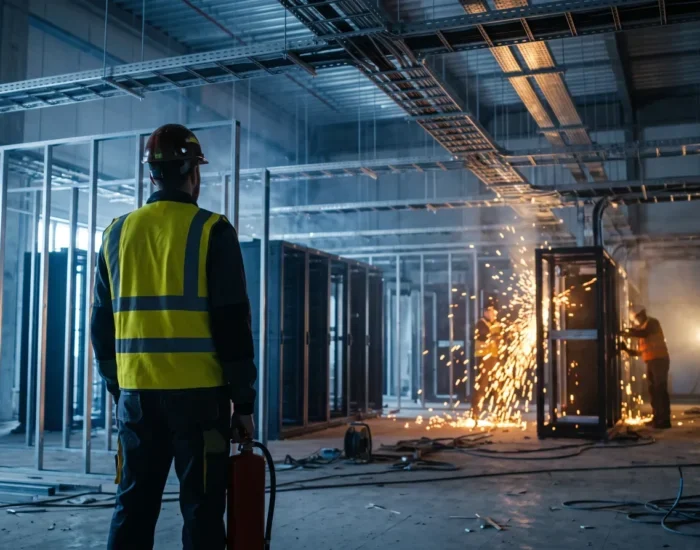 Brandwache bei abgeschalteter BMZ: Was Generalunternehmer beim Data-Hall-Ausbau wissen sollten