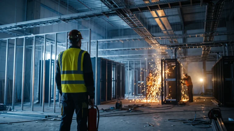 Brandwache bei abgeschalteter BMZ: Was Generalunternehmer beim Data-Hall-Ausbau wissen sollten