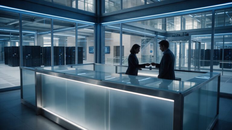 Reception in a live data center