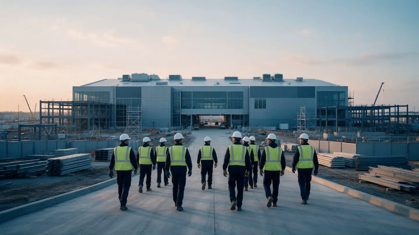 Team von Solid Safety auf dem Weg zur Baustelle